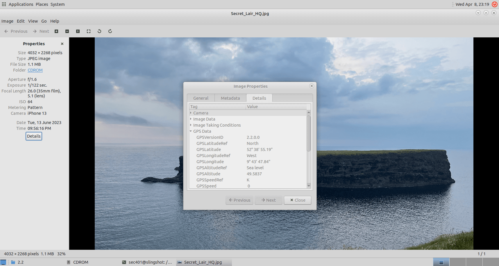 Geolocate photo from GPS coordinates