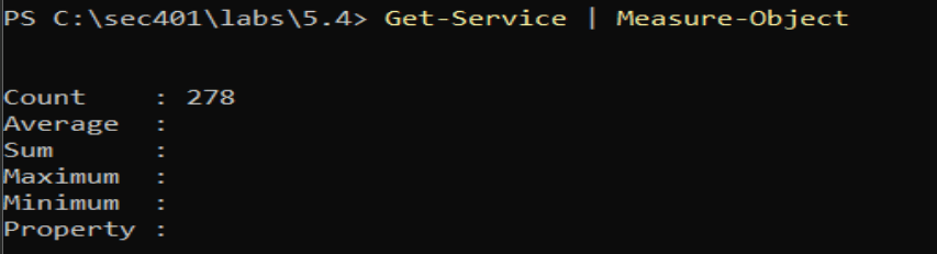 Count services with Measure-Object