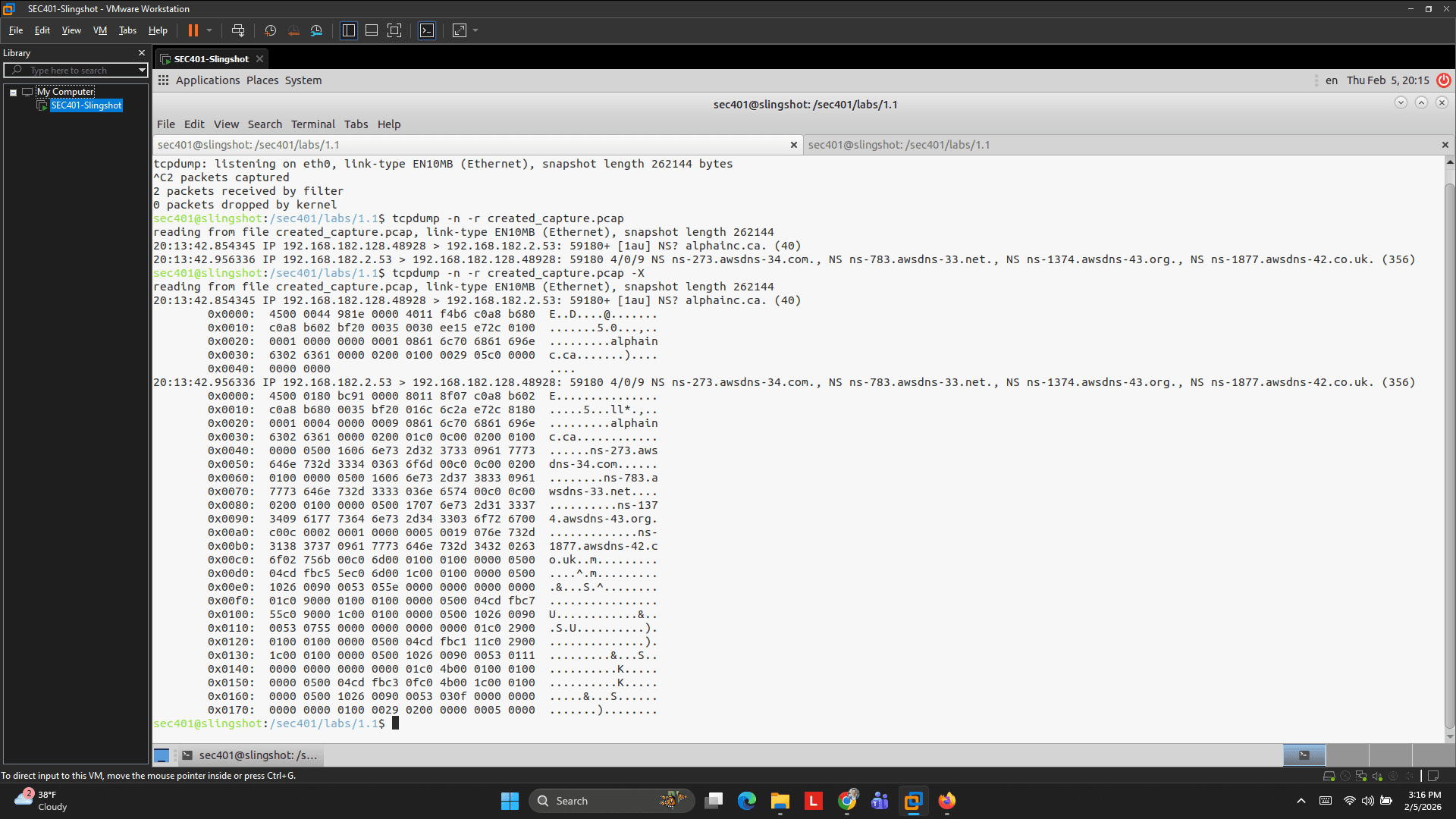 DNS payload extraction