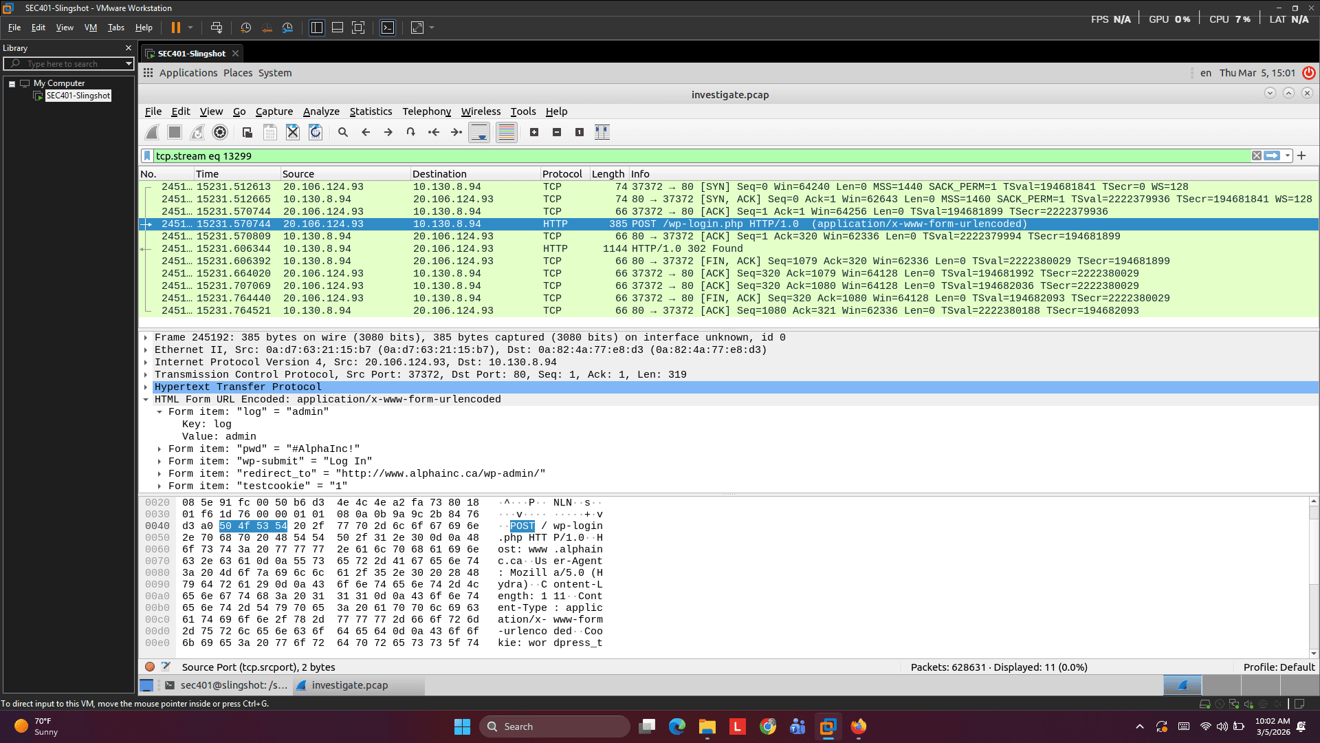 Decoded form data inspection